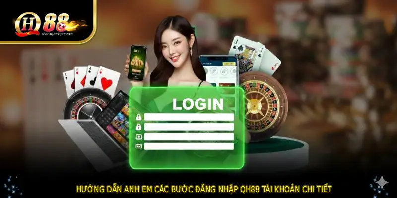 Hướng dẫn anh em các bước ĐĂNG NHẬP QH88 tài khoản chi tiết